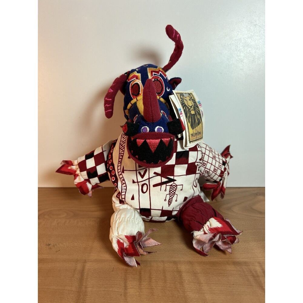 Disney Store The Lion King Stageshow Trickster #2 Bean Bag Plush NWT Theme Parks
